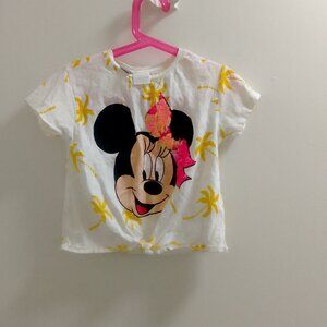"Zara" Disney Minnie Mouse Little Girls, Sequin Short Sleeved Top